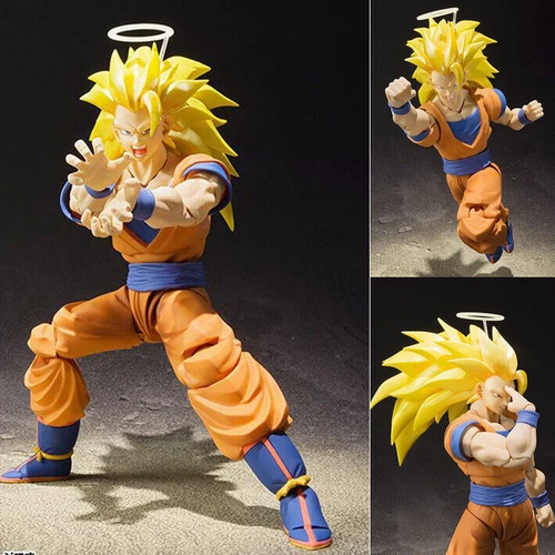 Figura de acción S.H.Figuarts Dragon Ball Z Super Saiyan 3 Son Goku juguete de regalo en caja1