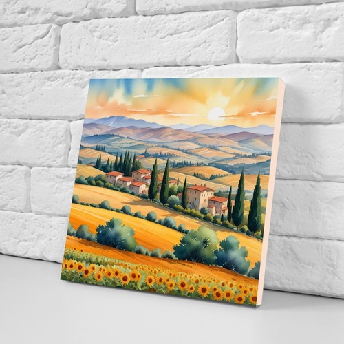 Azulejos de pared con salpicadero de cerámica Toscana - Azulejos de pared Toscana, juego de 3 azulejos decorativos - Imagen 3 de 5