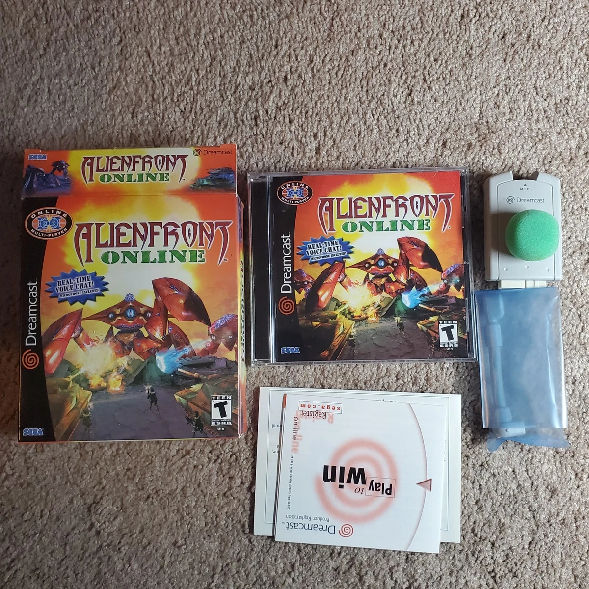 Alien Front Online SEALED GAME Sega Dreamcast with microphone