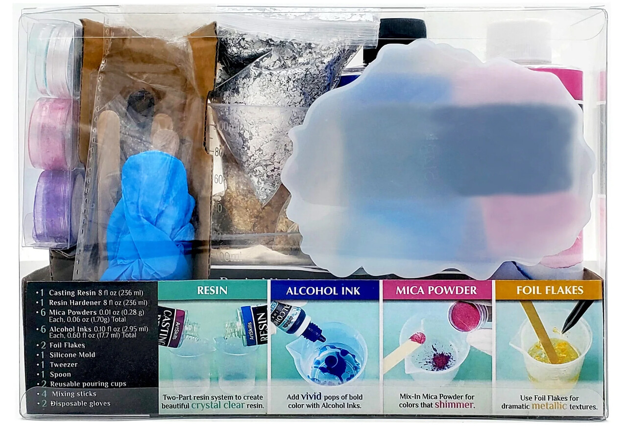 Artskills diy epoxy resin arts & crafts activity kit, 27 pieces