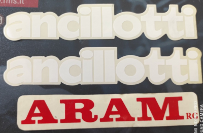 Adesivi emblemi grafiche decalco (coppia) ANCILLOTTI