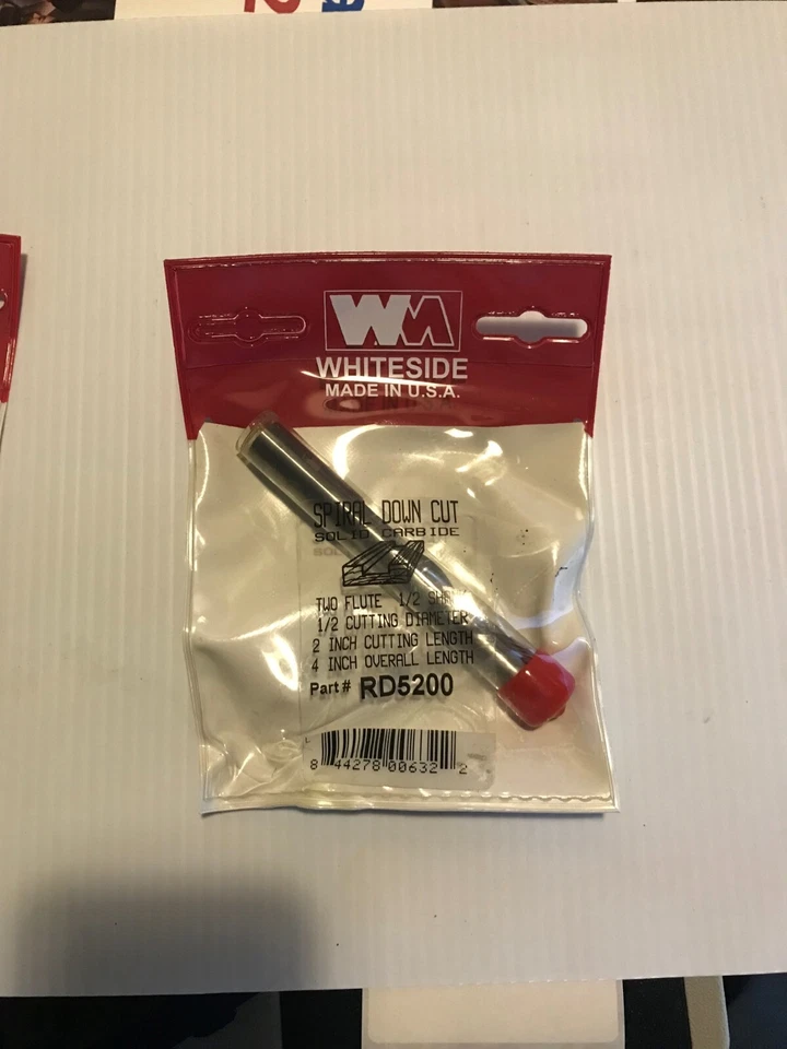 Whiteside #RD5200 Solid Carbide Two Flute Up Cut Standard Spiral Router Bit - Image 2 of 2