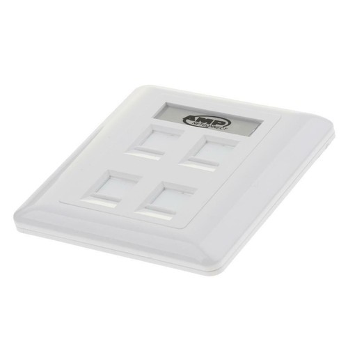 Presa A Muro Per Dati Quadrupla Presa Di Rete Ethernet A 4 Porte RJ45/RJ11 - Afbeelding 2 van 8