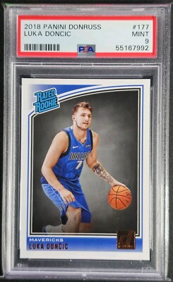 2018-19 Donruss #177 Luka Doncic Rookie RC PSA 9 Mint Mavericks | eBay