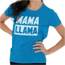 Save The Drama Mama Llama Alpaca Funny Gift Womens Top Junior Graphic Tee
