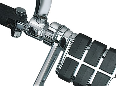 Kuryakyn 8041 Footpeg /& Stirrup Extenders Chrome Harley Models /'10-/'19 2-1//4/"