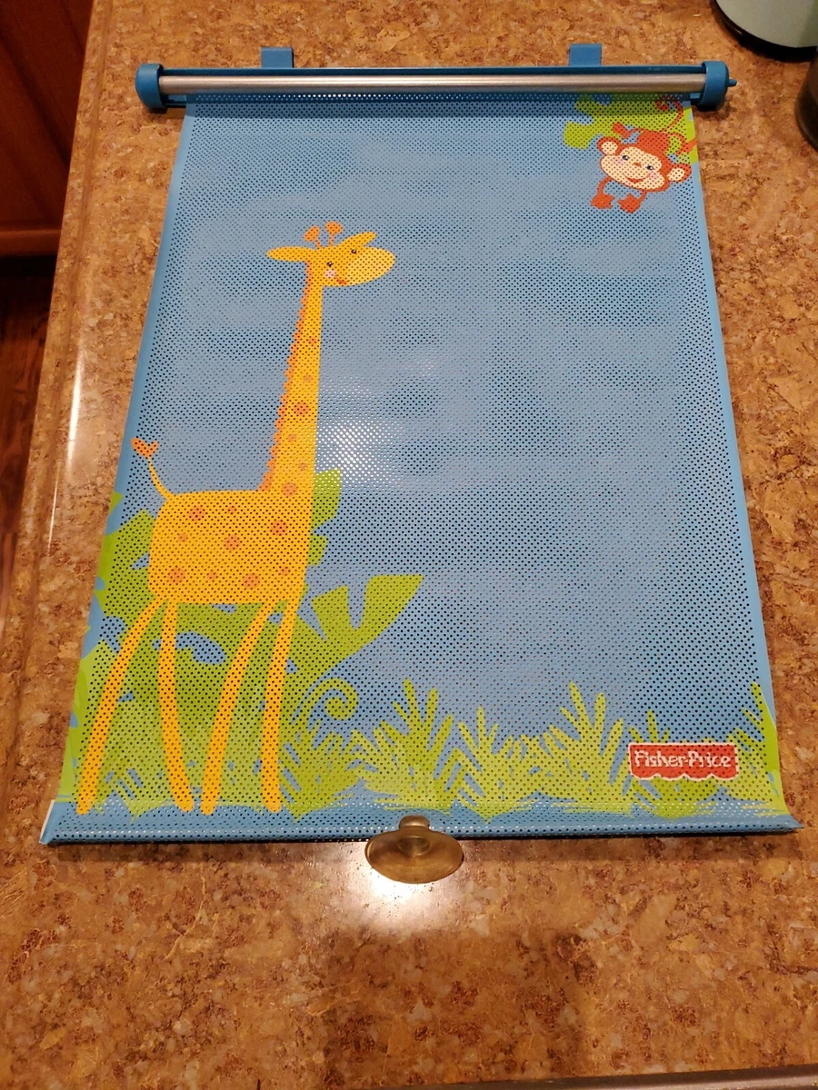 Fisher Price KIDS Giraffe Retractable Car Sun Shade eBay