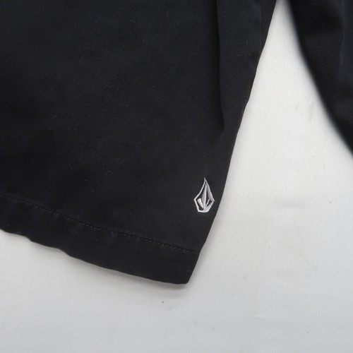 Volcom Mens Chino Shorts Size 36 Black Casual Surf Skate 11" Inseam - Picture 8 of 9