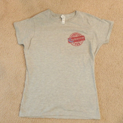 BUZZTIME Tee Shirt Trivia Promo T Shirt Addictive Fun We Loved Buzztime! NICE