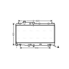 Radiator SU2065 AVA 45111AG010 45111AG011 45119AG010 45119FG050 45119GA010