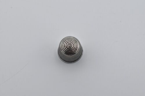 Dedal de plata eduardiano plata esterlina 1909 Charles Horner talla 10 - Imagen 5 de 6