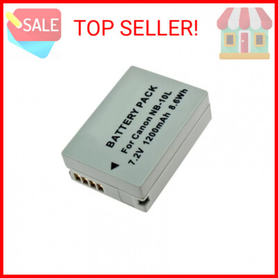 Replacement Battery For Canon Powershot SX40 HS - NB-10L Lithium-Ion 1200mAh