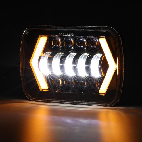 5x7" 7X6" LED Headlight DRL Projector Light Lamp For 1984-2001 Jeep Cherokee XJ - Picture 7 of 12