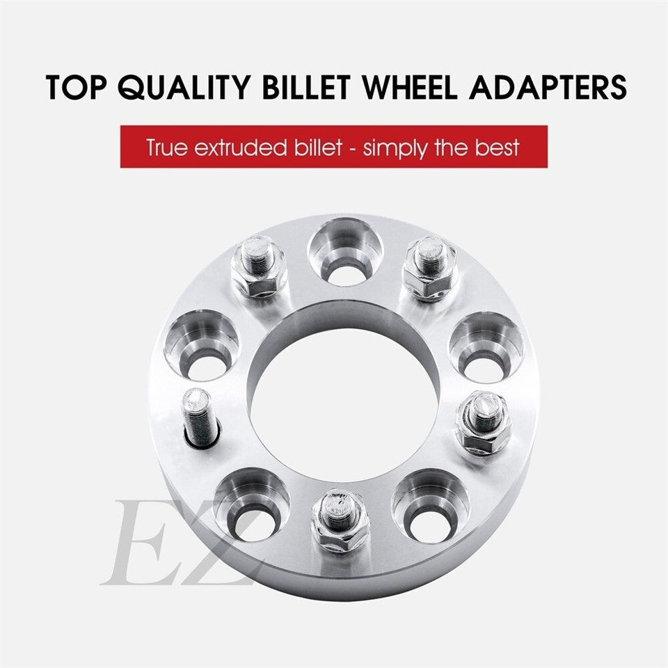 4pc 1.5 Thick Wheel Spacers - 5x135 to 5x135 - 14x2 Studs - for Ford