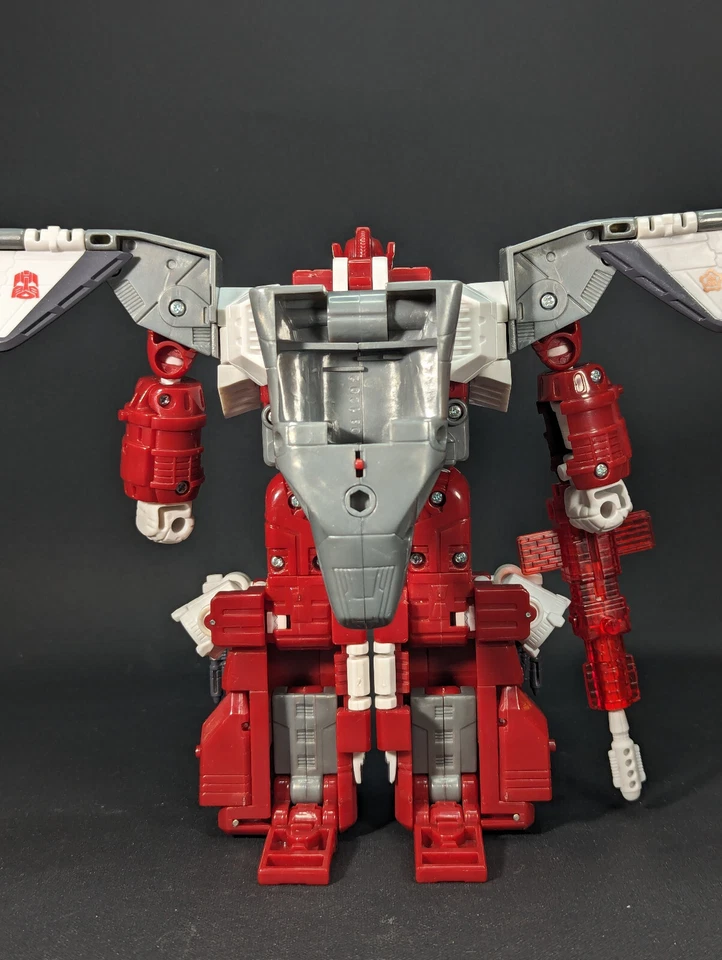 Transformers Superlink Skyfire complete SC-05 Takara Energon Jetfire 2003 - Image 3 of 4