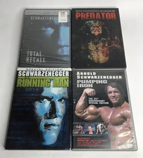Lot of 4 DVD Movies Arnold Schwarzenegger - Predator / Total Recall / Running