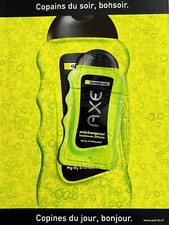 VTG 2003 AXE Gel Orig French Print Ad 22x30cm Actual Sample Gel Packet FHM 07