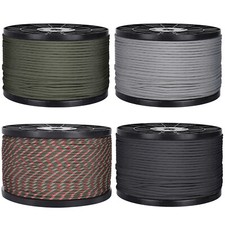 500ft Paracord Parachute Cord in Spool 550lbs Lanyard Type III 7 Strand Core