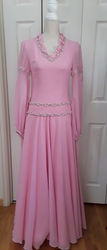Medieval Persian Princess Hand Sewn Costume Dress Pink Size 6/ Small - Picture 7 of 19