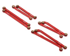 Samix TRX-4M Aluminum High Clearance Link Set (Red)
