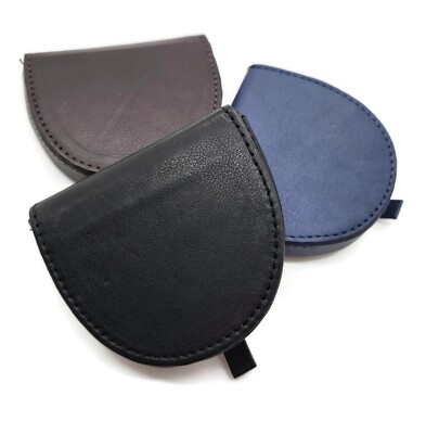 Neu Hochwertig Echt Leder Münzfach Etui Tasche Lose Kleingeld Halter Geldbörse