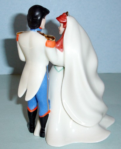 Lenox Disney Princess Ariel & Prince Eric Wedding Cake Topper Figurine New - Picture 6 of 9