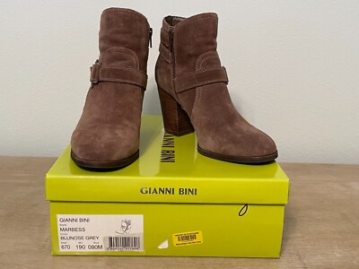 Gianni Bini Marbess Bluenose Grey Brown Booties, Size 8, Slightly Used