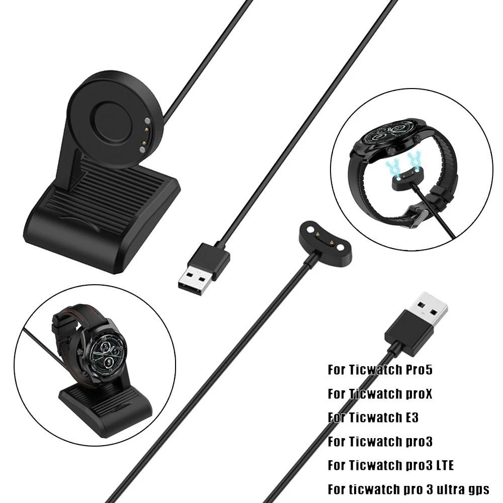 Universal Charging Cable for Ticwatch Pro5 3 proX pro3 LTE Charger