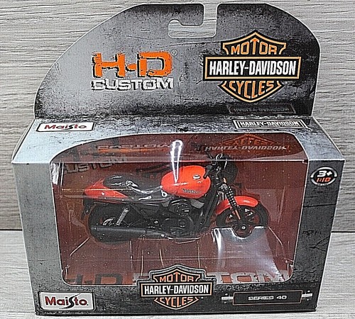 Maisto HD Custom Motorcycle Series 40 2015 HD Street 750 1:18 Diecast NIB - Picture 2 of 5