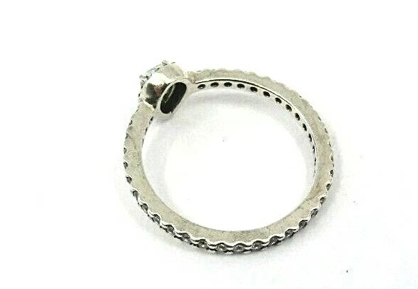 AUTHENTIC PANDORA 925 STERLING SILVER CLASSIC TEARDROP HALO RING