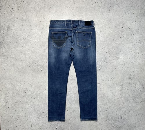Emporio Armani Denim Big Logo Rare Luxury Jeans Size 33x32