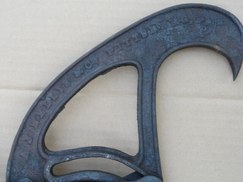 Pat'd 1870 AJ Nellis Pittsburg PA Barn Beam Clamp for Hay Pulley or Lifting No2 - Picture 7 of 14