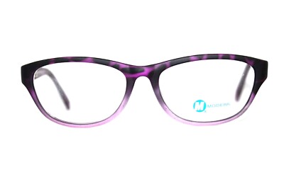NEW MODERN OPTICAL JOCELYN PURPLE TOEROISE AUTHENTIC EYEGLASSES FRAMES 53MM RX