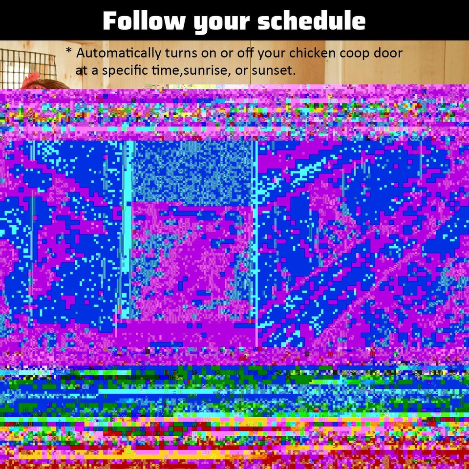 Chicken Guard Automatic Door, Chicken Coop Door Opener With Motor