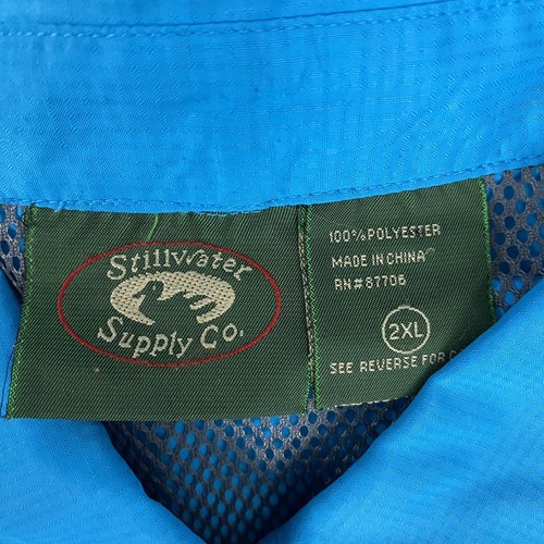 Camisa Stillwater Supply Co para Hombres 2XL Azul Ventilada Pesca Senderismo Utilidad Camping - Imagen 7 de 13