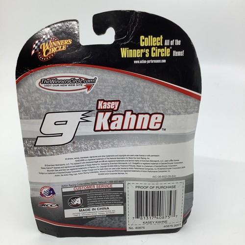 Winners Circle #9 2005 Kasey Kahne w/Hood Magnet 1:64 Dodge Mopar Rare Blue Hood - Picture 2 of 7