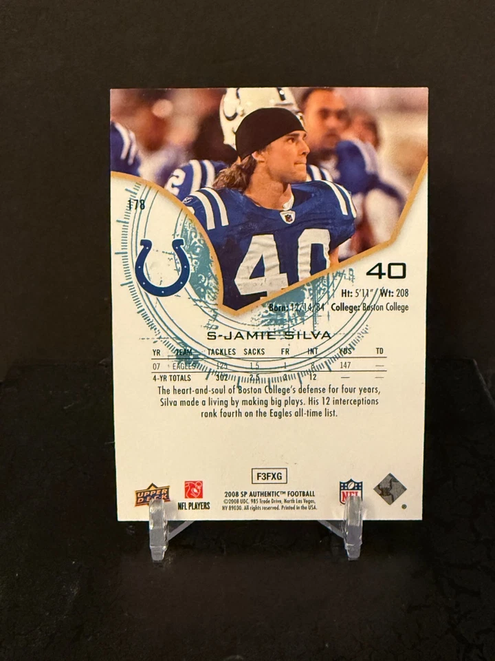 2008 Rookie Authentics Threads Jamie Silva RC Card #1787 #'ed /999 - Image 2 of 2