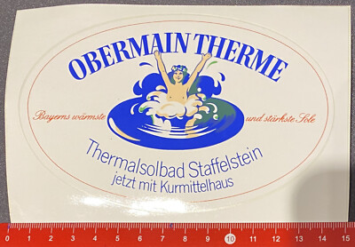 Aufkleber/Sticker: Obermain Therme Staffelstein      (O5-3-29$)