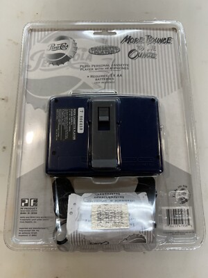 Vintage NOS 1997 Pepsi-Cola Personal AM/FM Radio Cassette Player