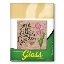 Gloss Self-Adhesive A4 Sheets – Perfect for Signage & Decals, High-Quality Vinyl