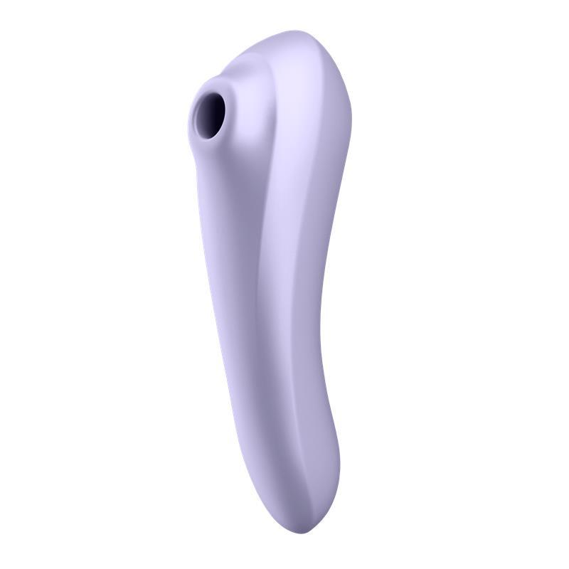 Dual Pleasure App Vibrador Y Succionador De Aire Pulsado Recargable Mauve (Cod.