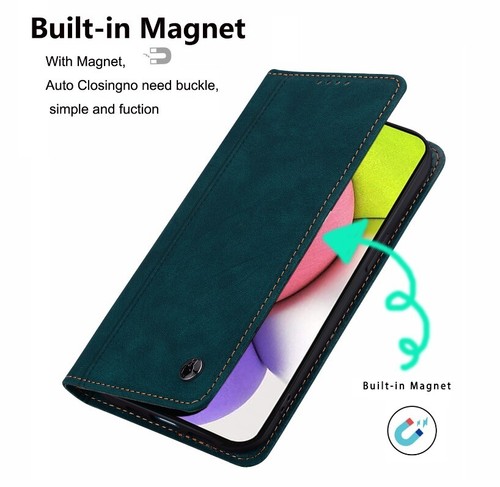 For iPhone 16e 16 15 14 13 12 11 Pro Max Magnetic Case Wallet Leather Flip Cover - Picture 18 of 73