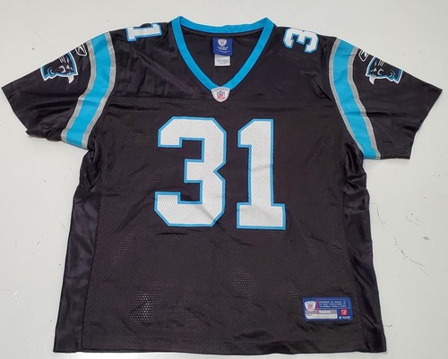 Richard Marshall #31 Carolina Panthers Womens XL Black Reebok NFL Jersey - Picture 1 of 10