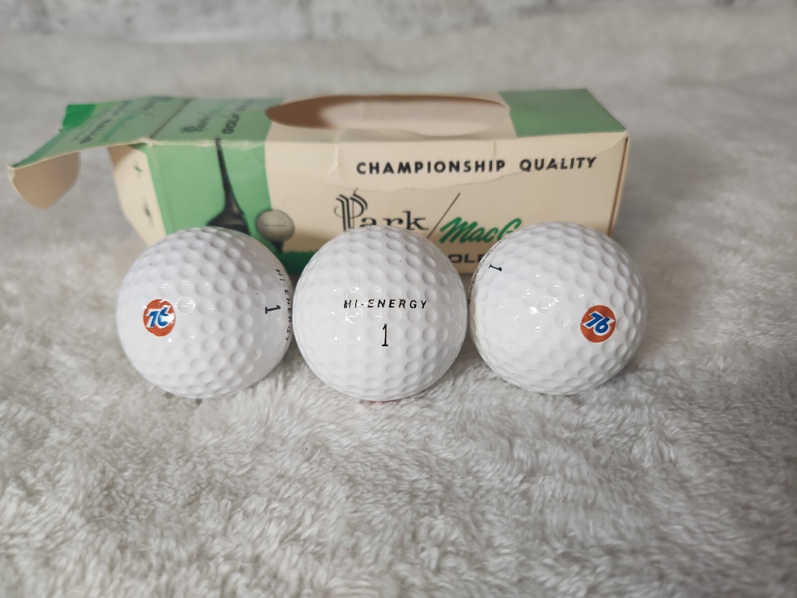Park MacGregor Golf Balls Unused In Box Union 76 Oil Advertising vintage (3)