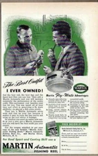 1946 Print Ad Martin Fly-Wate Automatic Fly Fishing Reels Mohawk,NY