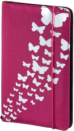 Hama 95673 Up to Fashion Nylon Case for up to 48 CDs/DVDs - Pink 'Butterfly' - 第 1/3 張圖片