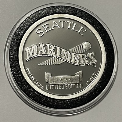 Ken Griffey Jr. Seattle Mariners MLB Coin 1 Troy Oz .999 Fine