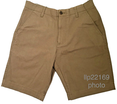 PLUGG CLOTHING Men's Shorts (SIZE 31) Flex Waist Flat Front BUCK BROWN New w/Tag