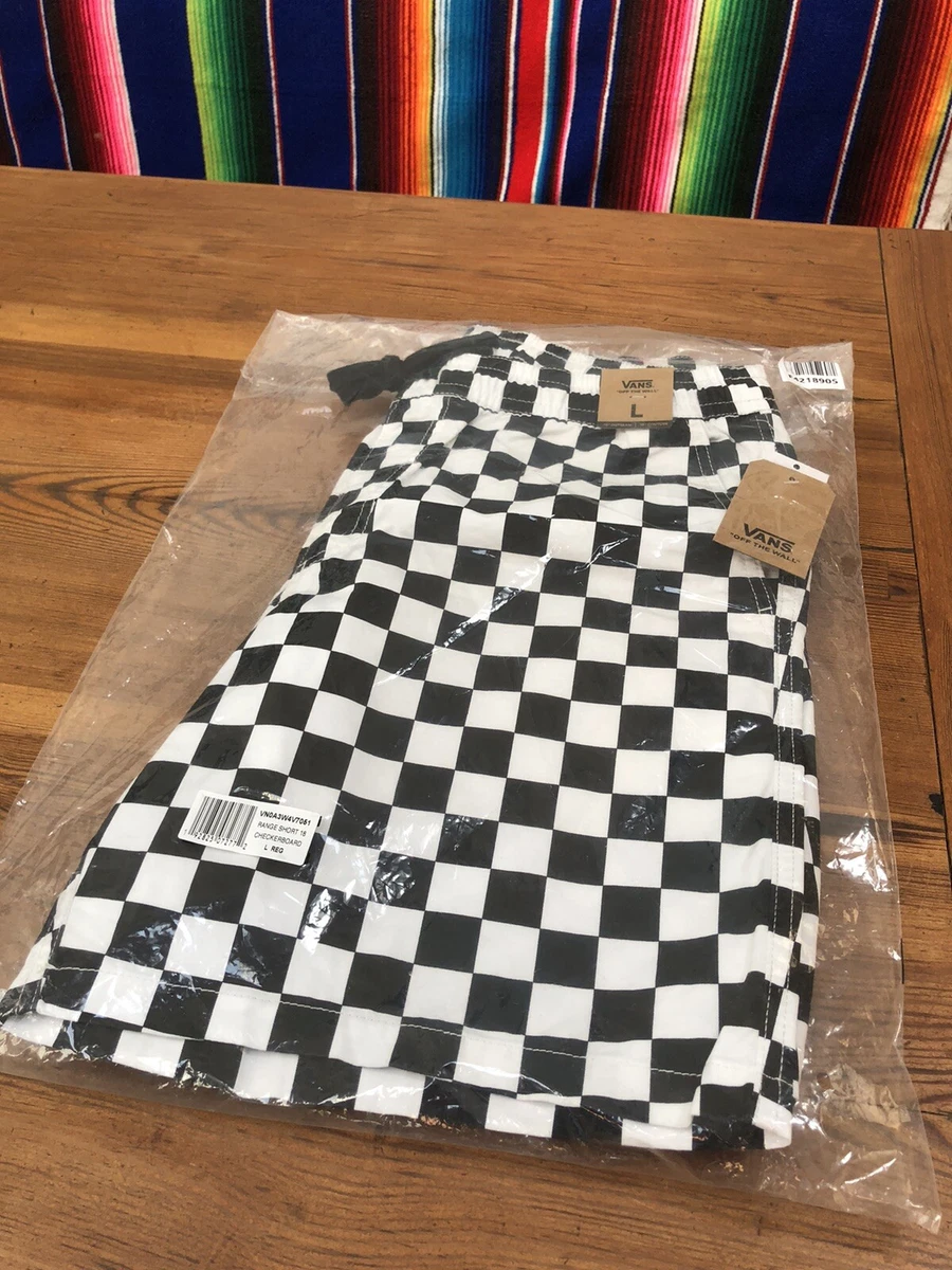 Vans sales shorts checkerboard
