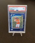 2024 Panini Donruss Rated Rookie Bo Nix #369 Optic Blue Scope Prizm PSA 9